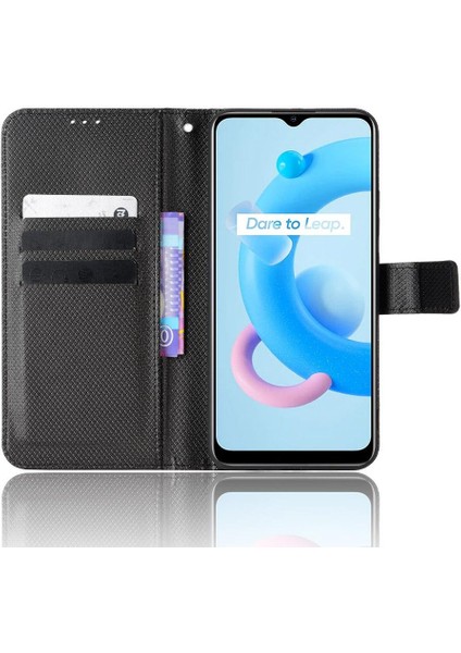 Realme C20/C11 Kapak Için Kickstand Kart Tutucu Manyetik Cüzdan (Yurt Dışından) fiyatları