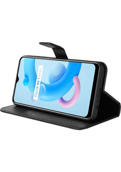 Realme C20/C11 Kapak Için Kickstand Kart Tutucu Manyetik Cüzdan (Yurt Dışından) modelleri