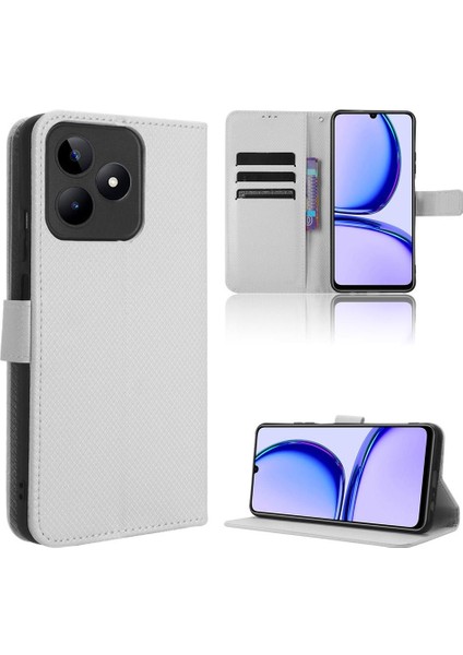 Realme C53 4g Manyetik Cüzdan Kart Tutucu Kickstand Kapak Için Kılıf (Yurt Dışından)