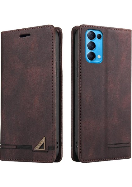 Oppo Oppo 5 Kickstand Premium Deri Premium Deri Iki Kart Için Kılıf (Yurt Dışından)