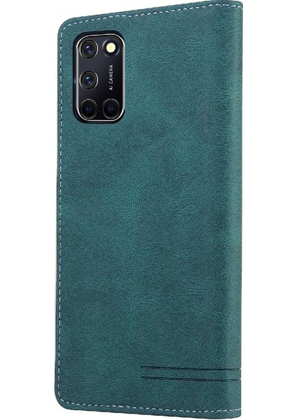 Oppo OPPO/A72/A92 Premium Deri Premium Deri Iki Kart Yuvası Için Kılıf (Yurt Dışından) fırsatları