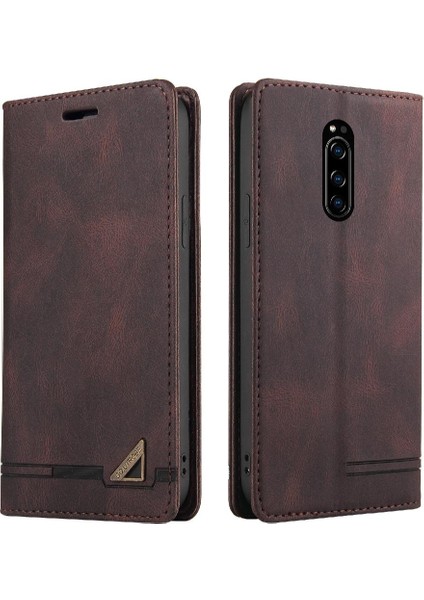 Sony Xperia Xz4 Iki Kart Yuvaları Premium Deri Premium Deri Kılıf (Yurt Dışından)