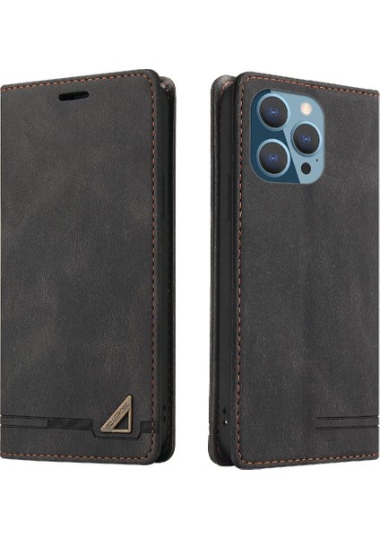 IPhone 15 Için Kılıf Pro Max Kickstand Iki Kart Yuvaları Premium Deri (Yurt Dışından)