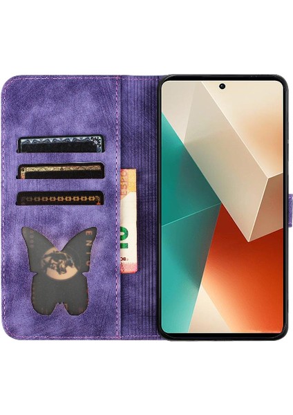 Xiaomi Redmi Not 13 Için Kılıf 5g Tutucu Kapak Çevirin Folio Cüzdan Kılıf (Yurt Dışından)