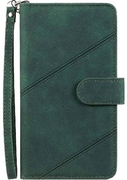 IPhone 14 Için Kılıf Artı Cüzdan Flip Folio Bileklik Pu Deri Manyetik (Yurt Dışından)