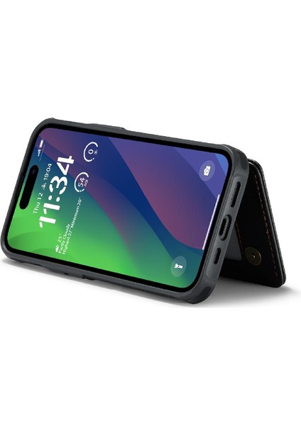 IPhone 15 Artı Kickstand Ince Darbeye Dayanıklı Durumda Pu (Yurt Dışından)