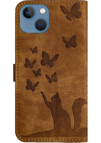IPhone 13 Mini Flip Folio Kart Cep Tutucu Kapak Cüzdan Kılıf (Yurt Dışından)