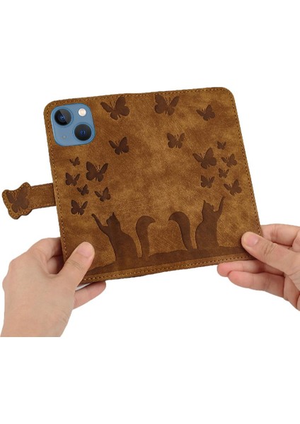 IPhone 13 Mini Flip Folio Kart Cep Tutucu Kapak Cüzdan Kılıf (Yurt Dışından)