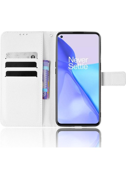 Oneplus 9 Kickstand Kapak Manyetik Cüzdan Kart Tutucu Için Kılıf (Yurt Dışından)