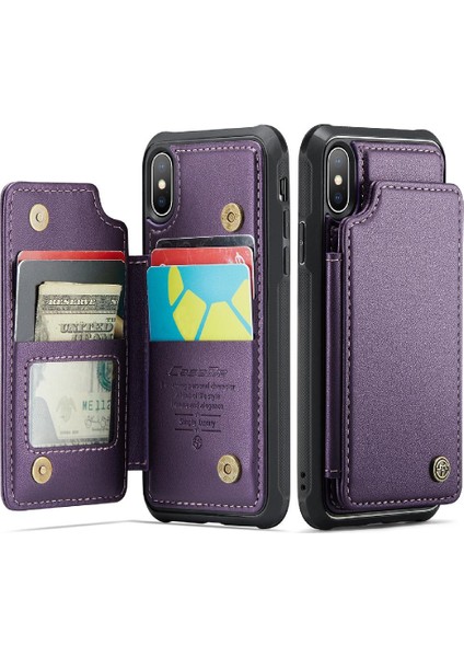 IPhone Xs Max Kickstand Rfıd Engelleme Ince Kılıf Pu (Yurt Dışından)