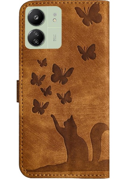 Xiaomi Poco C65 Flip Folio Tutucu Kapak Kart Cep Cüzdan (Yurt Dışından)