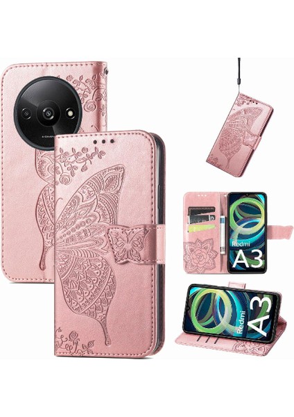 Xiaomi Redmi A3 Kelebek Cüzdan Iş Kanat Çok Renkli (Yurt Dışından) indirimleri