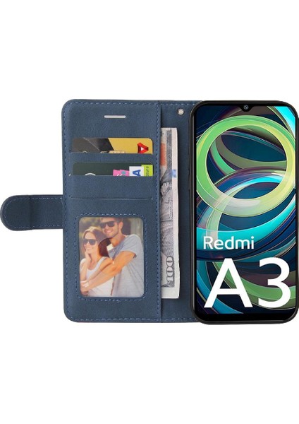 Xiaomi Redmi A3 Için Flip Case Pu Deri Flip Folio Kılıf Kickstand ile (Yurt Dışından) modelleri