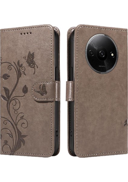 Xiaomi Redmi A3 Için Flip Case El Kayışı ve Kart ile Kabartmalı Kelebek (Yurt Dışından) indirimleri