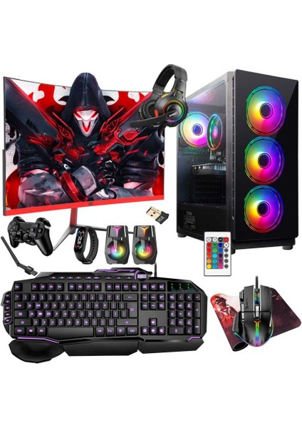 TX5281 I5 9400F 32GB Ram 512GB SSD 8gb RX580 23.6 165Hz Curved Oyuncu Masaüstü Bilgisayarı