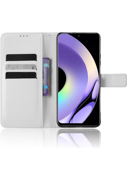 Realme 10 Pro Için Kılıf Kapak Manyetik Cüzdan Kart Tutucu Kickstand (Yurt Dışından)