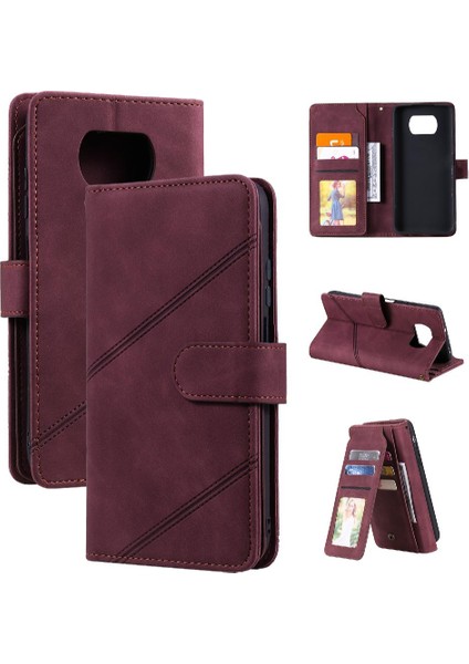 Xiaomi Poco X3/x3 Pro/x3 Nfc Manyetik Cüzdan Flip Folio Kart Pu (Yurt Dışından)