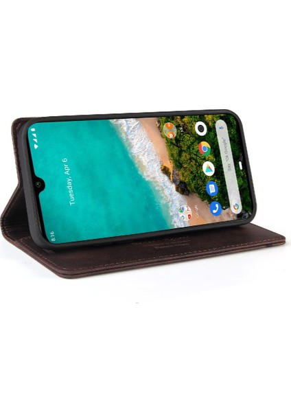 Xiaomi A3 Premium Deri Kickstand Iki Kart Yuvaları Prim (Yurt Dışından)