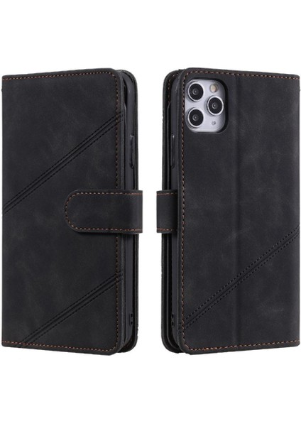 IPhone 11 Için Kılıf Pro Max Kart Tutucu Kickstand Manyetik Pu Deri Flip (Yurt Dışından)