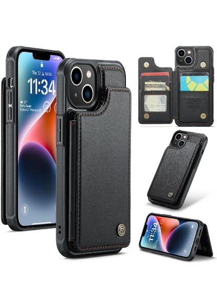 IPhone 14 Için Caseme Cüzdan Durumda Pu Deri Kickstand Ince Darbeye (Yurt Dışından) indirimleri