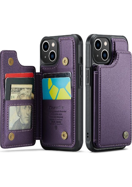 IPhone 14 Için Caseme Cüzdan Durumda Pu Deri Kickstand Ince Darbeye (Yurt Dışından)