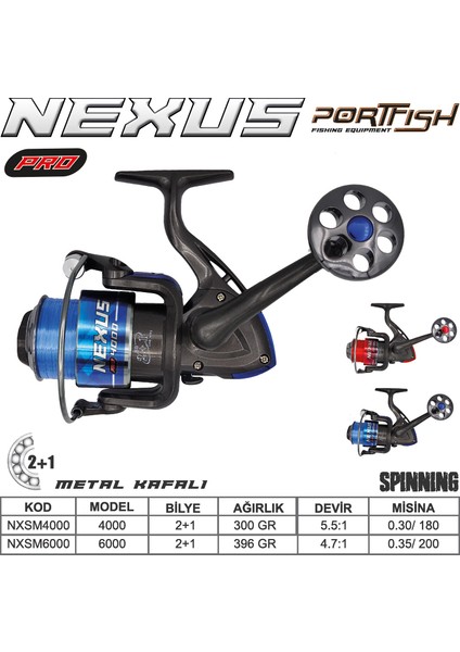 Nexus Pro 4000 Olta Makinası 2+1bb Metal Kafa