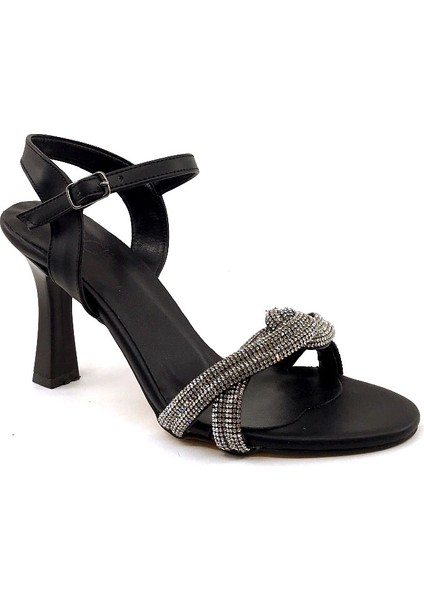 cc 151 9 cm Siyah Taşlı Geçisli Kadın Topuklu Ayakkabı fiyatları