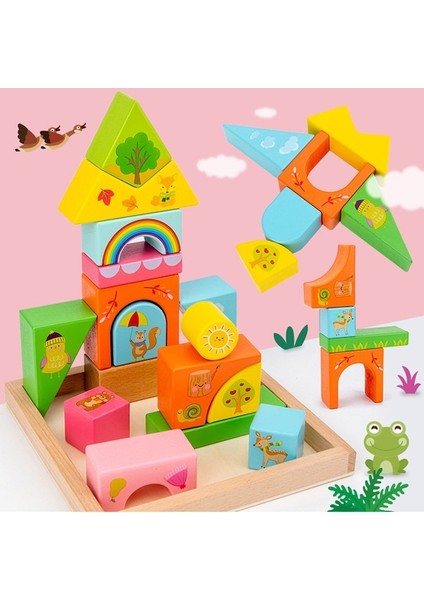 Suntek Bebek 2+ Çocuklar Okul Öncesi Için 16 Parça Ahşap (Yurt Dışından)