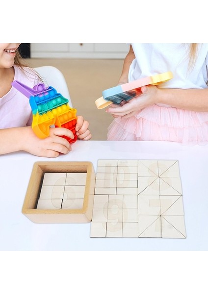 Suntek 4 5 Yaş Doğum Günü Hediyesi Için Ahşap Geometri (Yurt Dışından)