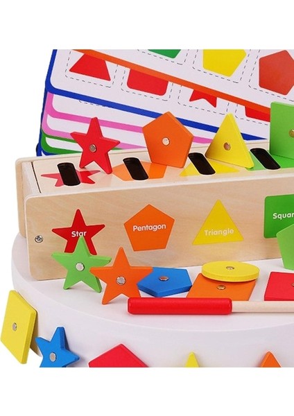 Suntek Ahşap Renk ve Şekil Ayırma Eğitici Oyuncaklar Bebek (Yurt Dışından)
