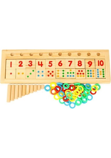 Hallow-Ahşap Matematik Oyun Tahtası Numarası Bulmaca Sıralama,çok Renkli (Yurt Dışından)