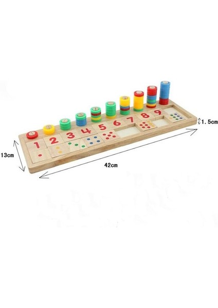 Hallow-Ahşap Matematik Oyun Tahtası Numarası Bulmaca Sıralama,çok Renkli (Yurt Dışından)