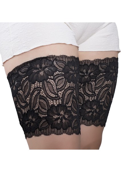 Yaz Iç Uyluk Anti Reşo Uyluk Bantları Elastik Kaymaz Silcone Kadın Dantel Anti Sürtünme Şeridi 7 Boyutu Dropship (Yurt Dışından)