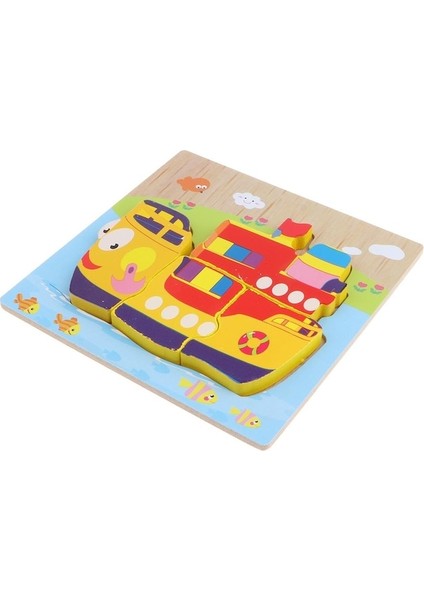 Suntek Montessori Ahşap 3D Hayvanlar Yapboz Kurulu Çocuk (Yurt Dışından)