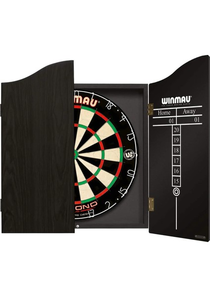 Profesyonel Dart Seti (Winmau Diamond Plus Dart Board ve Kabin)