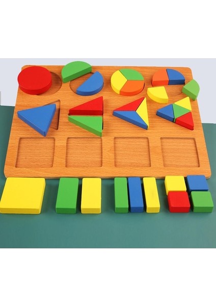 Suntek Geometri Şekli Eşleştirme Blok Bulmaca Kurulu (Yurt Dışından)