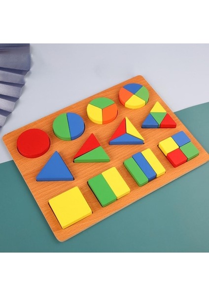 Suntek Geometri Şekli Eşleştirme Blok Bulmaca Kurulu (Yurt Dışından)
