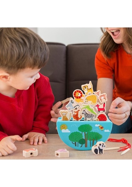 Suntek Ahşap Hayvan Istifleme Blokları Dengeleme Playset Diş (Yurt Dışından) modelleri