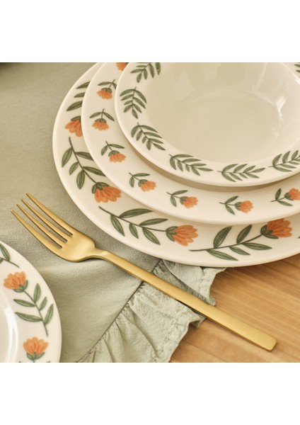 Adalie Stoneware 24 Parça 6 Kişilik Yemek Takımı