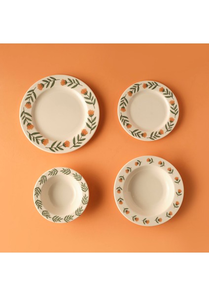 Adalie Stoneware 24 Parça 6 Kişilik Yemek Takımı