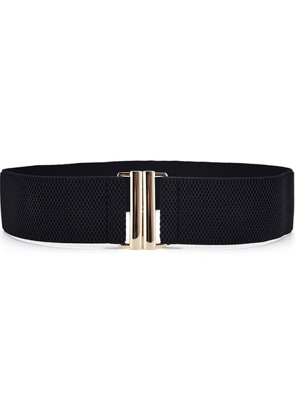 Kemer Kadın Leopar Baskı Elastik Gevşek Bel Mühür Ceket Elbise Kanvas Siyah Kuşak Kızlar Glod Toka Cinturon Gotico (Yurt Dışından) fiyatları