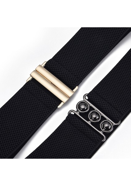 Kemer Kadın Leopar Baskı Elastik Gevşek Bel Mühür Ceket Elbise Kanvas Siyah Kuşak Kızlar Glod Toka Cinturon Gotico (Yurt Dışından) fırsatları