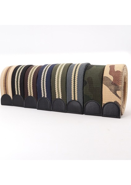 Taktik Kanvas Kemer Kayışı Vücut Yok Toka Erkekler ve Kadınlar Askeri Unisex Genişlik 3.8 cm Nefes Alabilir 110-140-160 cm Uzunluk Çok Renkli (Yurt Dışından) modelleri