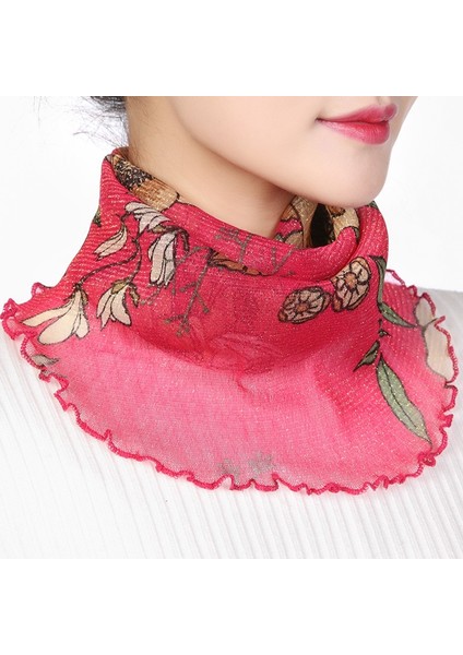 Kadın Ipek Boyun Eşarbı Ilkbahar Yaz Şifon Boyunluk Eşarp Güneş Koruyucu Eşarp Kadın Fular Dıy Yüz Maskesi Baskı Halka Başörtüsü (Yurt Dışından) fırsatları