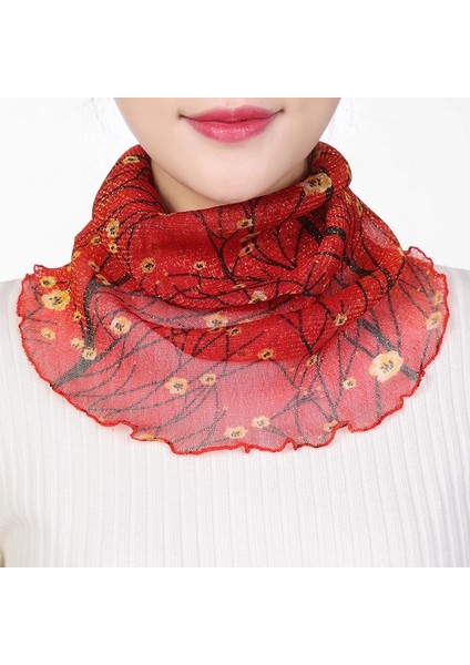 Kadın Ipek Boyun Eşarbı Ilkbahar Yaz Şifon Boyunluk Eşarp Güneş Koruyucu Eşarp Kadın Fular Dıy Yüz Maskesi Baskı Halka Başörtüsü (Yurt Dışından) indirimleri