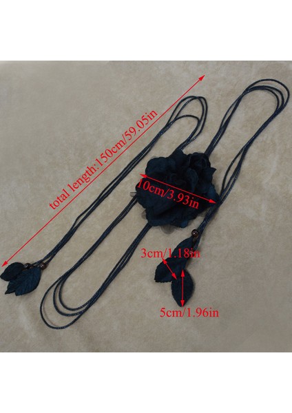 Bayan Ince Bel Kemeri Uzun Püskül Örgü Kemer Zarif El Yapımı Büyük Çiçek Dekoratif Rahat Düğümlü Bel Zinciri Elbiseler Için (Yurt Dışından) fırsatları