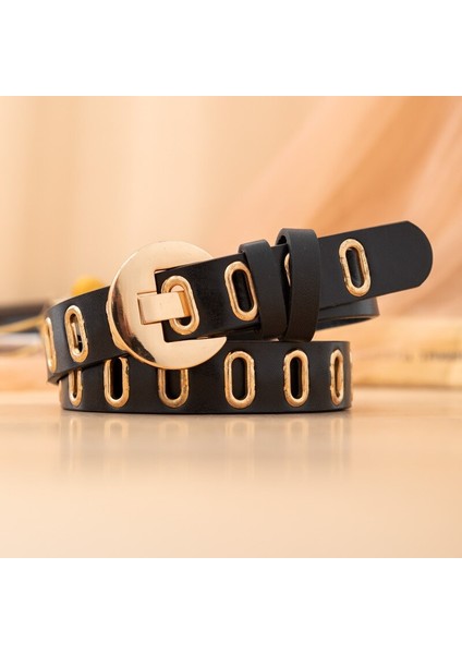 Moda Içi Boş Kadın Kemer Yüksek Kaliteli Alaşım Tokalı Kemer Kadınlar Için Basit Punk Deri Tasarımcı Kemer Kot Dekoratif Kemer (Yurt Dışından) indirimleri