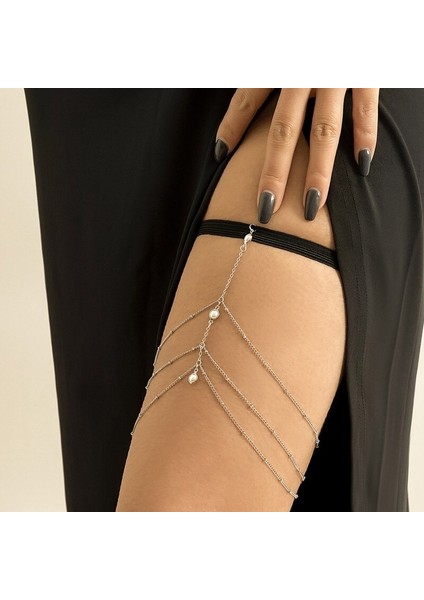 E8FA Punk Çok Katmanlı Uyluk Zinciri Bacak Vücut Zinciri Demeti Gotik Bacak Jartiyer Kemer Moda Plaj Kulübü Rave Parti Vücut Malzemeleri (Yurt Dışından) fiyatları