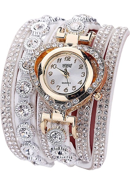 Kadınlar Lüks Taklidi Bilezik Kol Saati Bayanlar Çok Katmanlı Analog Saat (Yurt Dışından) fiyatları