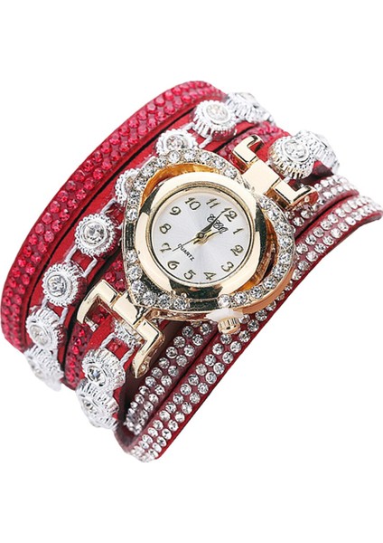 Kadınlar Lüks Taklidi Bilezik Kol Saati Bayanlar Çok Katmanlı Analog Saat (Yurt Dışından) modelleri